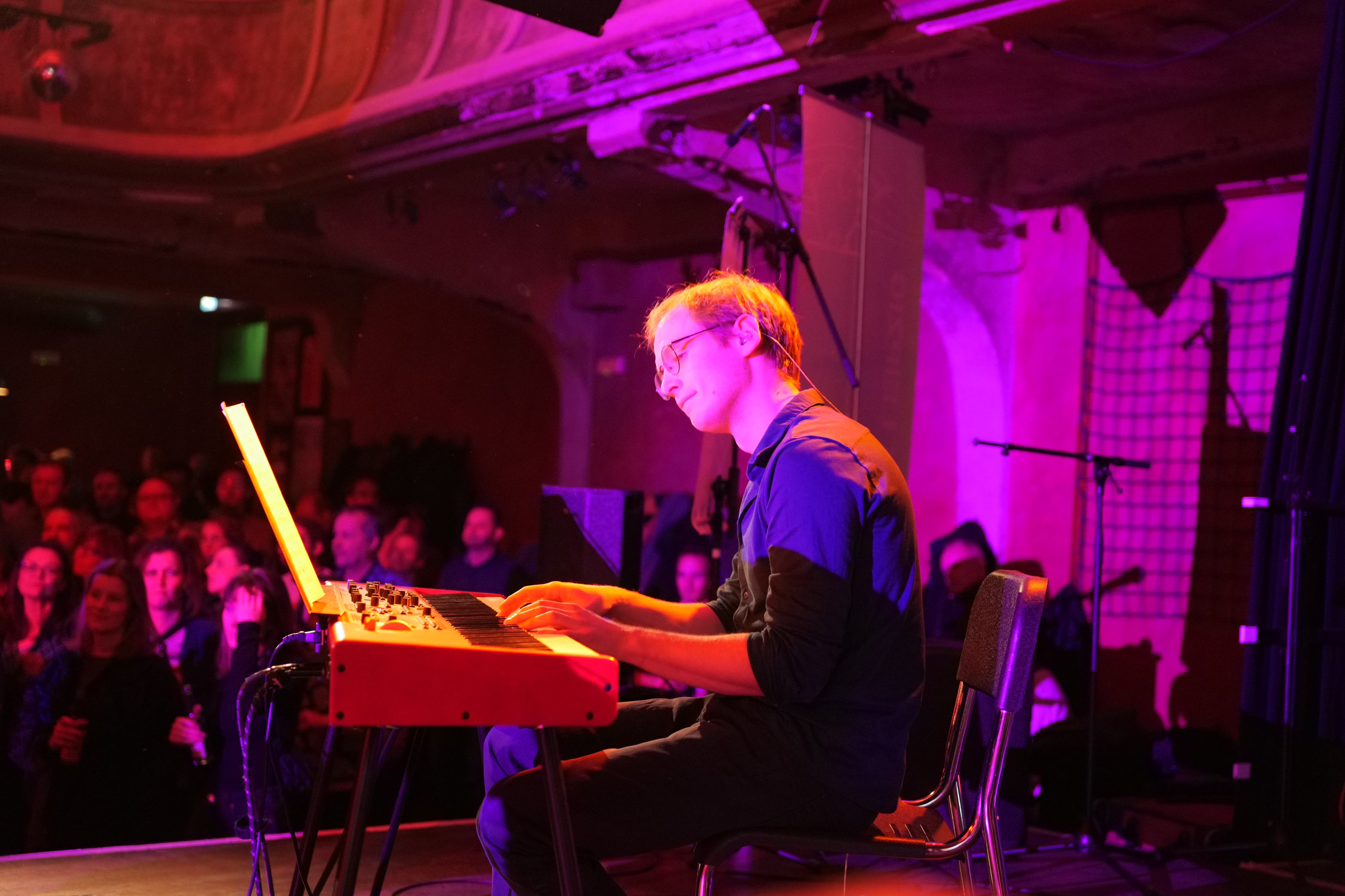 Keyboardist performing at Blaswerk